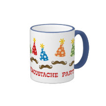 Retro Moustache Party Coffee Mugs