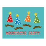 Retro Moustache Party Post Cards