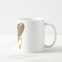 Retro Music Record & Note Orange Mugs