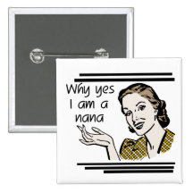 Retro Nana T-shirts and Gifts Pinback Button