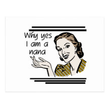 Retro Nana T-shirts and Gifts Postcards