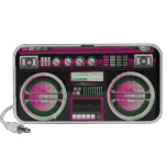 retro neon pink boom box ghetto blaster boombox notebook speaker