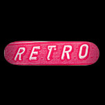 Retro - Neon Red and White skateboards