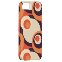 Retro Orange and Brown Fifties Seamless