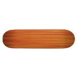 Retro Orange Line Texture Skateboard Deck