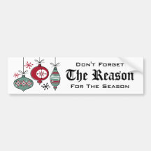 Retro Ornaments Bumper Sticker