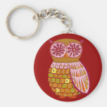 Retro Owl keychain
