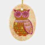 Retro Owl Ornament