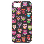 Retro owl pattern illustration iPhone 5 covers