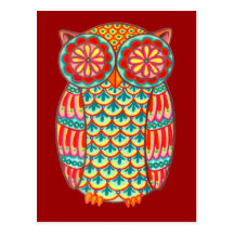 Retro Owl Postcards