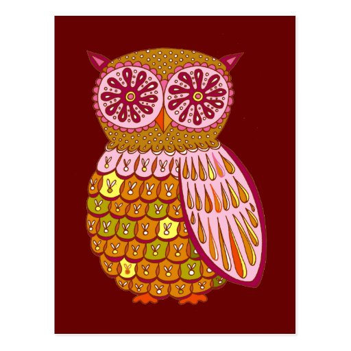 Retro Owl Postcards
