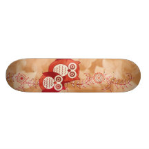 Retro Owls Skateboard