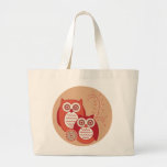 Retro Owls Tote Bag