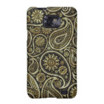 Retro Paisley &Circles 2-Gold & Diamonds Pattern Samsung Galaxy S Covers