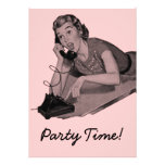 Retro Party Announcements