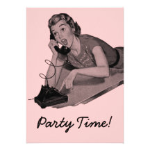 Retro Party Announcements