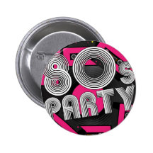 Retro Party Background Pin