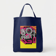 Retro Party Background Tote Bag