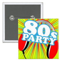 Retro Party Buttons