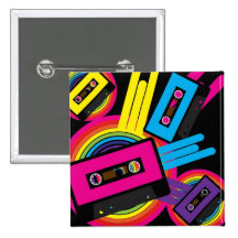 Retro Party Design Buttons