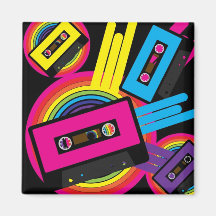Retro Party Design Refrigerator Magnet