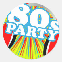 Retro Party Stickers