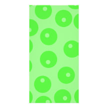 Retro pattern. Circle design in green. Photo Greeting Card