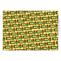 Retro Pattern Greeting Card