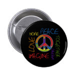 Retro Peace Button