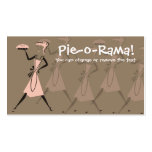 Retro pie girl apron baking bakery business car... business cards