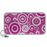 Retro Pink Circles NEW OrigAudio Doodle Speaker