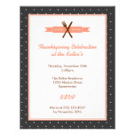 Retro pink polka dots frame hostess dinner party personalized invitations