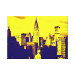Retro Pop Art New York City Stretched Canvas Print