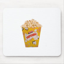 Retro Popcorn - Colour Mouse Pad