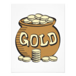 retro pot of gold personalized invitations
