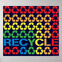 Retro Recycle Print