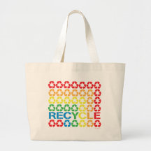 retro recycle tote bags
