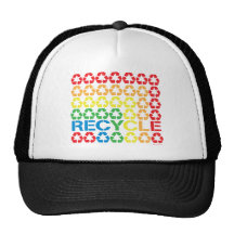 retro recycle trucker hat