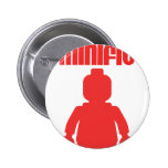 Retro Red Minifig by Customize My Minifig Pins
