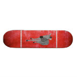 Retro Red Zeb Skateboard