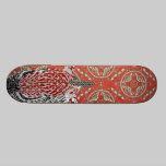Retro Red Zebra Skateboard skateboards