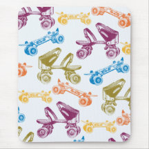 Retro Roller Skates Mousepad