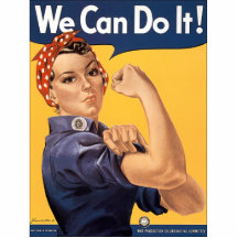 Retro Rosie We Can Do It Photo Cutouts