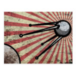 Retro satellite postcards