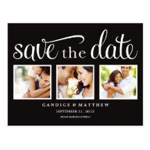 RETRO | SAVE THE DATE ANNOUNCEMENT POSTCARD