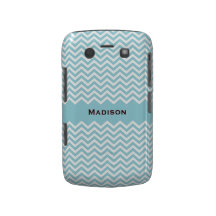 Retro sea blue or aqua chevron pattern BlackBerry Blackberry Bold Cases