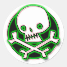 RETRO SKULL STICKER