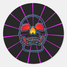 RETRO SKULL STICKERS