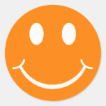 Retro Smiley Round Stickers