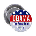 Retro Stars and Stripes Obama Buttons